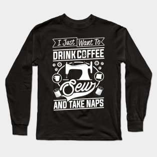 Funny Sewing Sewer Design Long Sleeve T-Shirt